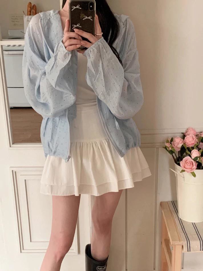 AS12-2638。🌞 小點點防曬外套
